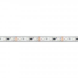 Лента герметичная DMX-PS-B60-12mm 12V RGB-PX3 (14 W/m, IP67, 5060, 5m) 039605, Светодиодная лента DMX-PS-B60, герметичная IP67 (PS - силиконовая экструзия), с микросхемой GS8516. Светодиоды 5060, 60 шт/м (1 pixel = 3 LED), белая плата, скотч 3М. Цвет RGB, угол 120°. Питание 12 В, мощность 14 Вт/м (70 Вт на 5 м). Размеры 5000x12x5 мм