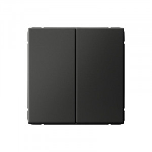 ARTGALLERY 2-клавишный ВЫКЛЮЧАТЕЛЬ, 10АХ, механизм, быстрозажимные клеммы, БАЗАЛЬТ GAL001451S