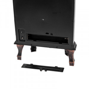 Светодиодный камин Винтаж мини с эффектом живого огня 24.8х12.7х30 см, батарейки 3хС (не в комплекте), с USB, бронзовый 511-023