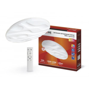 Светильник светодиодный COMFORT WAVE 55Вт 230В 3000-6500К 4400лм 400х70мм с пультом ДУ 4690612034911