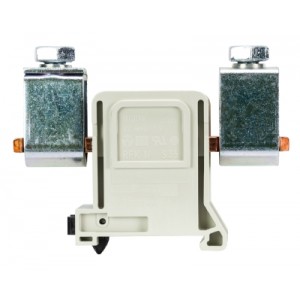 Болтовая клемма RFK 1 / 95 K S35, Болтовая клемма, М10, схема: зажим - зажим, тип фиксации провода: зажим-зажим, номинальное сечение: 95 мм кв., 250A, 1000V, ширина: 32 мм, цвет: серый, тип монтажа: DIN35