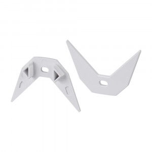 Заглушка ARH-DECORE-S12-EXT Flat с отверстием 023891, Заглушка с отверстием для профиля ARH-DECORE-S12-EXT Flat, под плоский экран. Пластик, цвет - белый. Цена за шт.