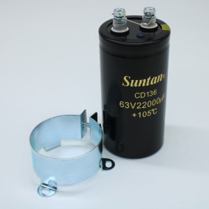 TS13DY1J223MSB000R, Конденсатор алюминиевый электролитический 63В 22000мкФ ±20% 50*100 P:22мм 9000мА 2000час 105°С  выводы под винт