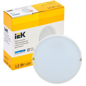 Светильник LED ДПО 2012Д 12Вт IP54 6500К круг белый с АД LDPO3-2012D-12-6500-K01