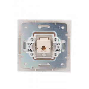 Розетка компьютерная 1-м СП Mira RJ45 бел./сер. 701-0215-139