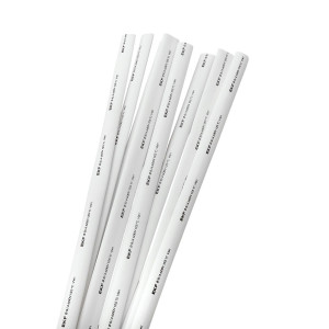 Термоусаживаемая трубка ТУТ нг 8/4 белая в отрезках по 1м PROxima tut-8-w-1m