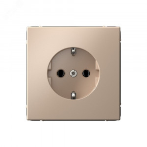 ARTGALLERY РОЗЕТКА с заземлением, 16А, механизм, быстрозажимные клеммы, песочный GAL001243S