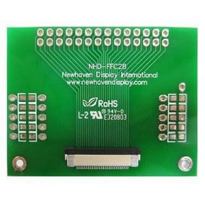 NHD-FFC28, Средства разработки визуального вывода 28 pin FFC-thru hole adptr