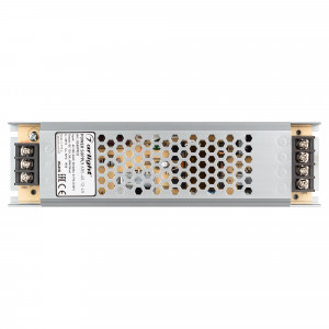 Блок питания ARS-60-12-LS (12V, 5A, 60W) 026099(2), Источник напряжения с гальванической развязкой для светодиодных изделий. Входное напряжение 200-240 VAC. Выходные параметры: 12 В, 5 А, 60 Вт. Встроенный PFC >0,5. Негерметичный алюминиевый сетчатый корпус IP 20. Габаритные размеры длина 195 мм, ширина 53