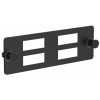 Планка для 4-х адаптеров оптических SC-Duplex черная OP05-4SCDX