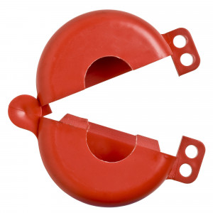 gws46139, Блокиратор вентиля баллона, полистирол, диаметр отверстия для шпинделя – 32 мм, диаметр – 90 мм, цвет – красный, 1 шт/упак