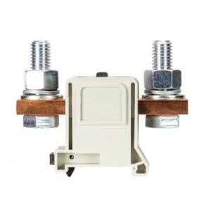 Болтовая клемма RFK 1/240 FM S35, Болтовая клемма, М12, схема: перевернутый болт - перевернутый болт, тип фиксации провода: номинальное сечение: 240 мм кв., 415A, 1000V, ширина: 42 мм, цвет: серый, тип монтажа: DIN35