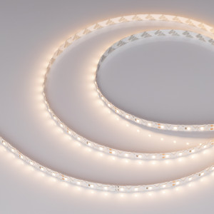 Лента RZ-A80-8mm 24V Warm3000 (8 W/m, IP20, 2835, 5m) 046015, Гибкая лента с фигурной платой в форме волны, легко изгибается на плоскости. Светодиоды smd 2835, 80 шт/м (400 шт на 5 м), белая плата 8мм, скотч 3М. Цвет ТЕПЛЫЙ 3000 K. Питание 24 В, мощность 8 Вт/м (40 Вт на 5 м), угол 120°, цветопередача CRI>90. Размер