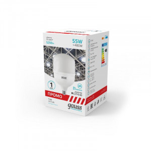 Лампа светодиодная Elementary 55Вт T160 цилиндр 6500К холод. бел. E27 5250лм Promo 60436