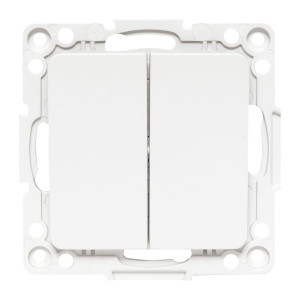 Выключатель 2-кл. Стокгольм 10А винтов. клеммы механизм бел. PROxima EYV10-123-20
