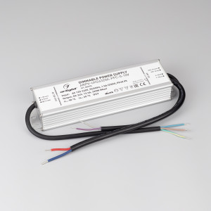 Блок питания ARPV-UH24320A-PFC-0-10V (24V, 13.3A, 320W) 026574, Диммируемый источник напряжения по стандарту 0-10 В с гальванической развязкой для светодиодных изделий. Входное напряжение 120-240 VAC. Выходные параметры: 24 В, 13.3 А, 320 Вт. Встроенный PFC >0.95. Герметичный алюминиевый корпус IP 67. Рабочая температ