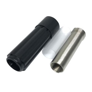 NYS203-U, Телефонные разъемы 1/4" MONO PLUG REAN BLK PLASTIC/SIL BU