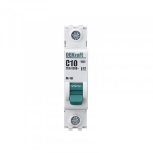 Выключатель автоматический модульный 1п C 10А 4.5кА ВА-101 DEKraft 11053DEK