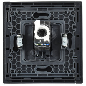 FORTE&PIANO Розетка компьютерная RJ45 кат.6 FP131 черный IEK FP-K10-2-K02