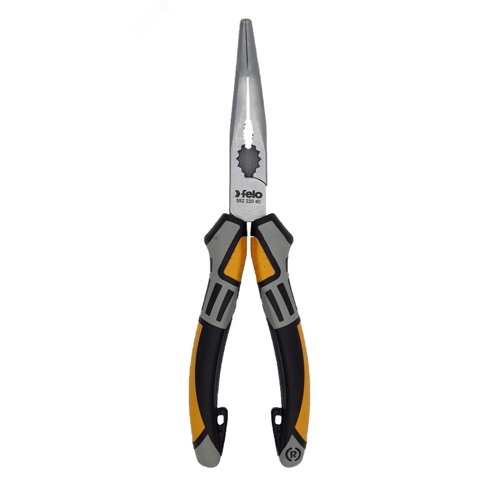 Изображение товара Длинногубцы угловые с резцом 205 мм FELO профессиональный инструмент