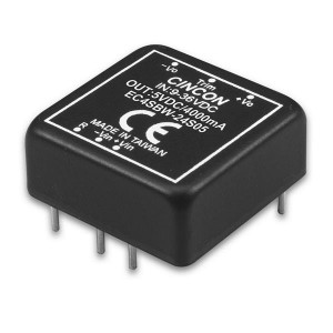 EC4SBW-48D15, Преобразователи постоянного тока в постоянный с изоляцией DC-DC Converter, 20 Watt, 4:1 Input Range, +/-15VDC Output, 18-75VDC Input, +/-660mA max., 650uF