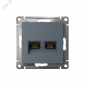 Розетка компьютерная 2-м AtlasDesign RJ45 кат.5E механизм грифель SE ATN000785