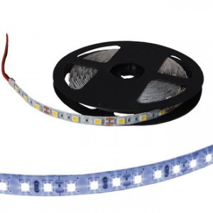 5050 300LED IP33 12V WHITE, Светодиодная лента 5050, 300 LED, IP33, 12 В, цвет белый тёплый, длина 5 м