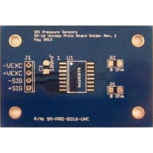 SMI-SO16-I2C-BOARD, Инструменты разработки датчика давления Evaluation kit for SM9541 and SM3041