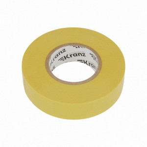 Изолента ПВХ профессиональная 0.18х19мм 20м желт. KR-09-2802