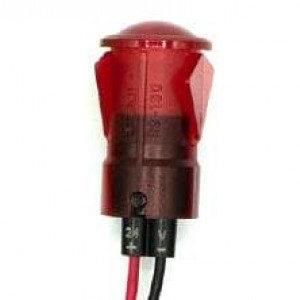 654-1104-103F, Светодиодные панельные индикаторы 0.5in FLT SNAP RD 24VDC W/LEADS