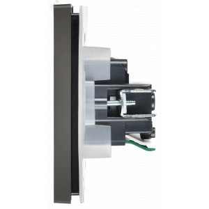 FORTE&PIANO Розетка 1-местная с заземлением с защитными шторками и крышкой безвинтовое крепление 16А IP44 FP319 серый IEK FP-R16-16-1-44-K03