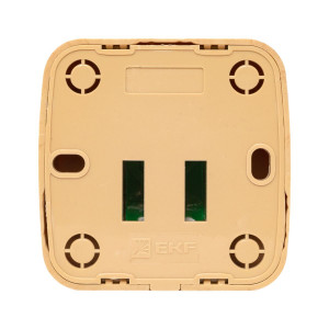 Розетка RJ-45 1-местная ОП Минск, 1А, 120В, светлое дерево EKF