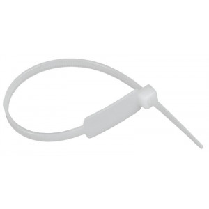 Хомут 4.8х190мм P6.6 маркерный бел. (уп.100шт) IEK UHH14-D048-190-100-K01