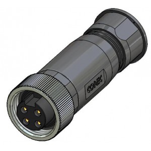 41-00002, Стандартный цилиндрический соединитель 4P 7/8 Socket Field Attach Axial