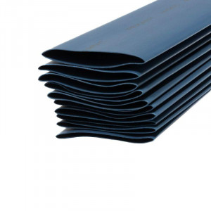 Трубка термоусадочная ТУТ нг 35,0/17,5 синяя, термоусаживаемая трубка в метровой нарезке, не поддерживает горение