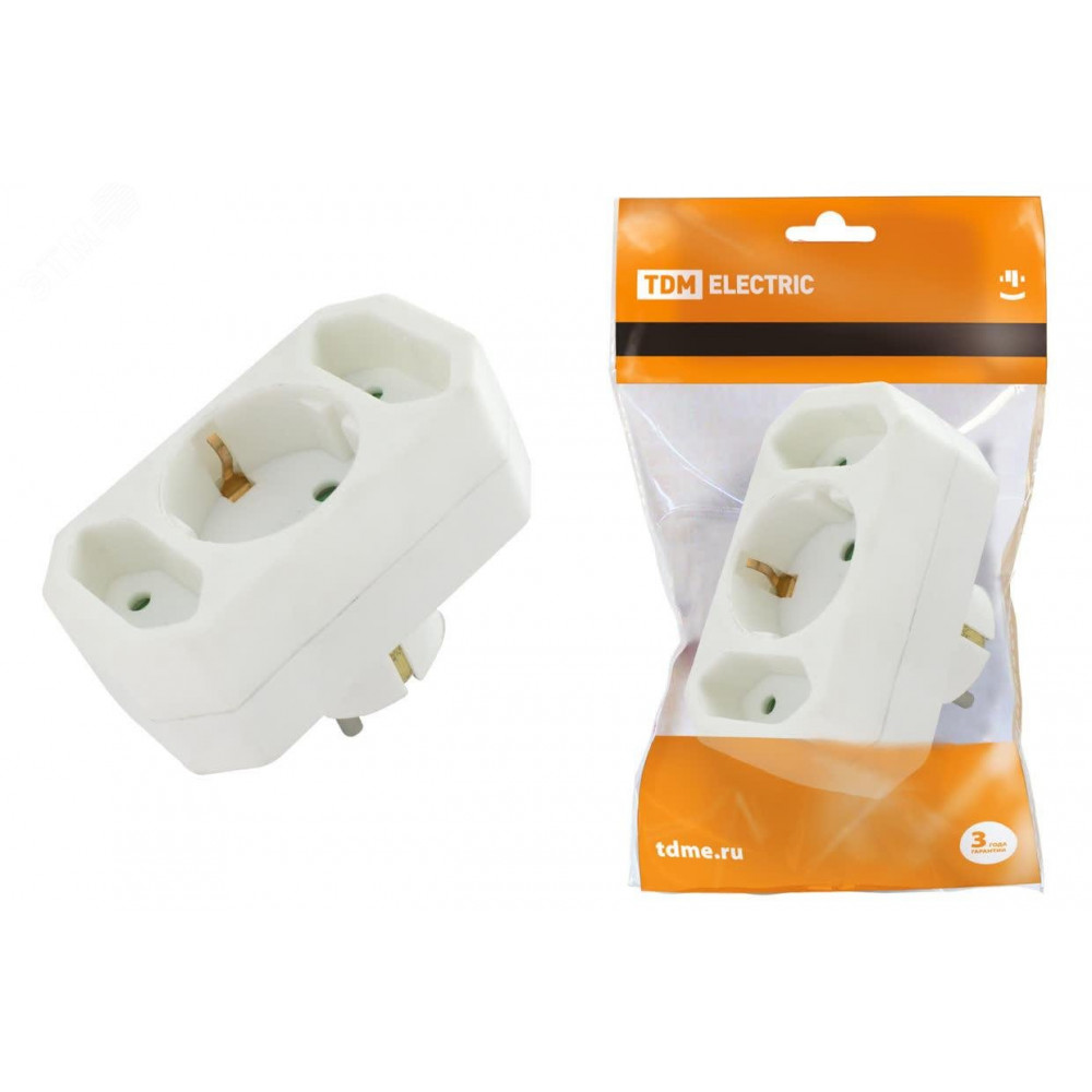 Изображение товара Блок на 3 гнезда TDM ELECTRIC 16 А и 2,5 А белый IP20 с заземлением Изображение товара Блок на 3 гнезда TDM ELECTRIC 16 А и 2,5 А белый IP20 с заземлением