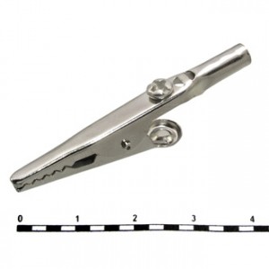 8-0032, Зажим-крокодил без изолятора 10А 51.8мм