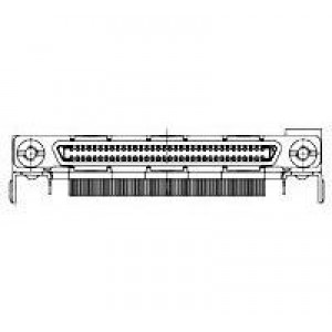 6658751-1, Соединители для ввода/вывода .8MM CHAMP 50 POS RCPT ASSY