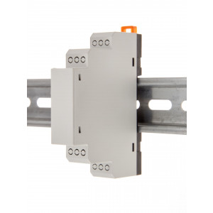 1M-51, Пластиковый модульный корпус для установки на DIN-рейку 35мм, мат.: ABS-UL-94V0, цвет: светло-серый RAL7035. Под клеммные блоки шаг 5.00мм.