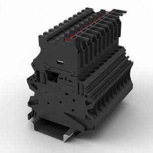 Предохранительная клемма UUK-4RD/LED60, Предохранительная клемма, тип предохранителя: 5x20, LED 60V, тип фиксации провода: винтовой, номинальное сечение: 4 мм кв., 6,3A, 60V, ширина: 6,2 мм, цвет: черный, тип монтажа: DIN35