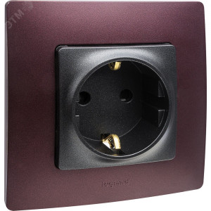 ETIKA Рамка 1 пост сливовая 672561