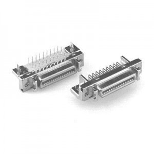 N102A0-52B2PC, Соединители D-Sub Micro-D 100P R/A SHLD RECEPT BOARDMNT