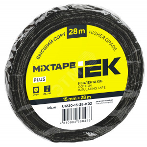 MIXTAPE 5 Изолента Х/Б 15мм 28м IEK UIZ20-15-28-K02