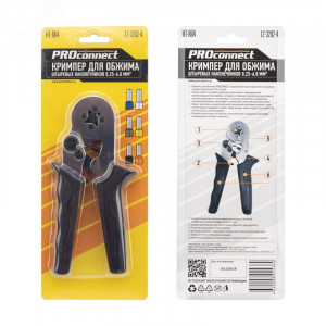 Кримпер PROconnect HT-864 для обжима штыревых наконечников 0.25-6.0 кв мм 12-3202-4