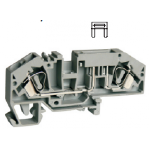 Предохранительная клемма UJ5-6CW/RDE, Предохранительная клемма, тип предохранителя: флажковый, тип фиксации провода: пружинный, номинальное сечение: 6 мм кв., до 30A, 400V, ширина: 8 мм, цвет: серый, тип монтажа: DIN35, стандарт GB/T14048.1,