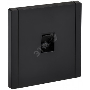 FORTE&PIANO Розетка компьютерная RJ45 кат.6 FP131 черный IEK FP-K10-2-K02