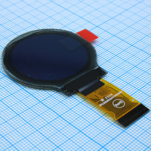 WEO128128BLPP3N00001, OLED 1.18" графический, 128х128, COG, желтый,  интерф. 6800, 8080, SPI,I2C  контроллер SSD1327ZB, VDD 3В, -40 ... +80°С