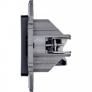 Розетка компьютерная 2-м Inspiria RJ45 кат.5E UTP антрацит Leg 673838