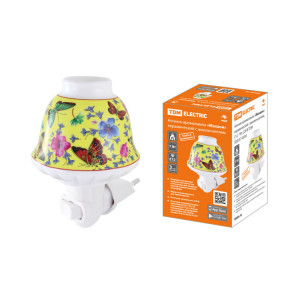 Ночник-аромалампа "Махаон" керамический с выключателем, Е12, 7 Вт, 220 В SQ0357-0034