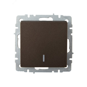 BRITE Выключ. 1-кл. прох. с инд. 10А ВС10-1-7-БрТБ бр. BR-V12-1-10-K45